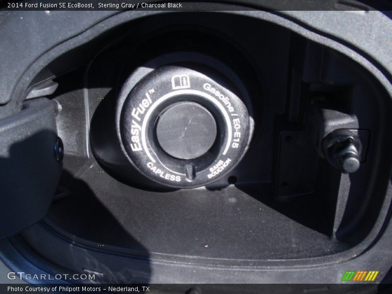 Sterling Gray / Charcoal Black 2014 Ford Fusion SE EcoBoost