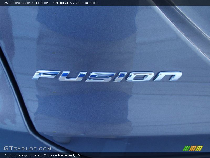Sterling Gray / Charcoal Black 2014 Ford Fusion SE EcoBoost