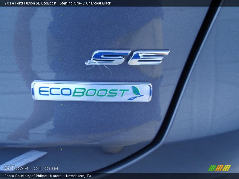 Sterling Gray / Charcoal Black 2014 Ford Fusion SE EcoBoost