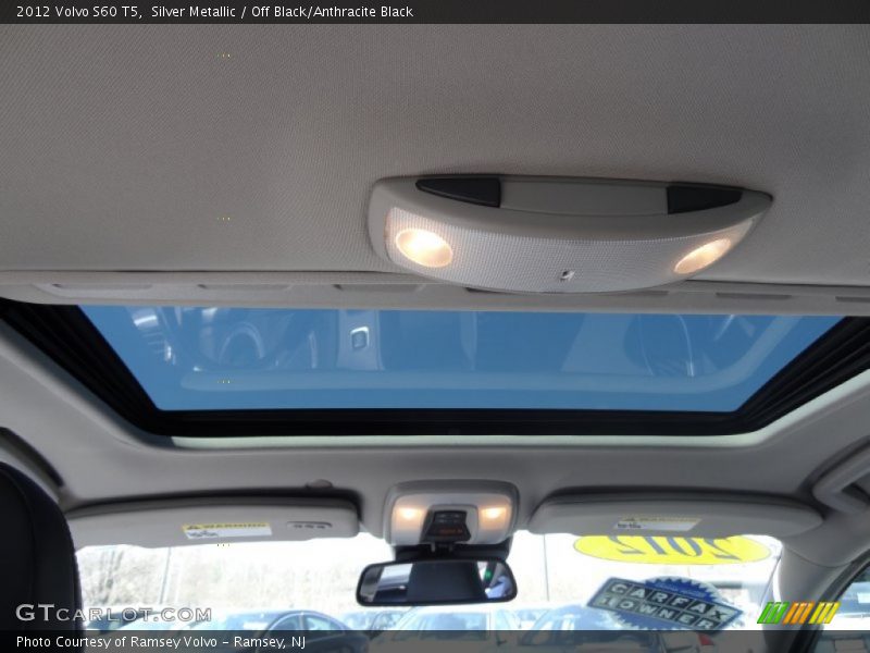 Silver Metallic / Off Black/Anthracite Black 2012 Volvo S60 T5