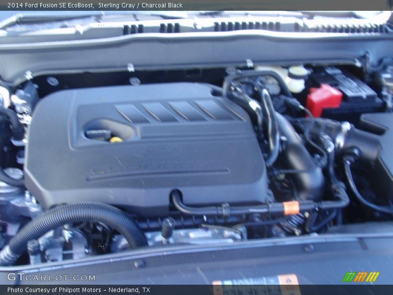 Sterling Gray / Charcoal Black 2014 Ford Fusion SE EcoBoost