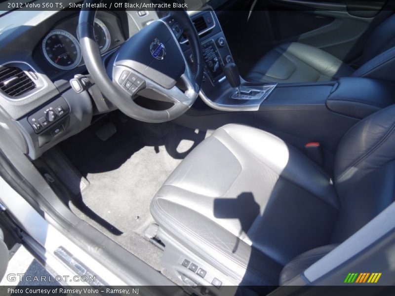 Silver Metallic / Off Black/Anthracite Black 2012 Volvo S60 T5