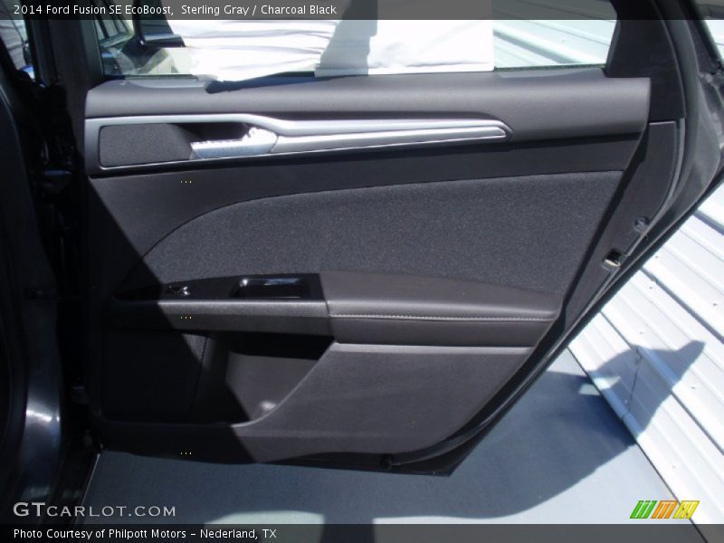 Sterling Gray / Charcoal Black 2014 Ford Fusion SE EcoBoost