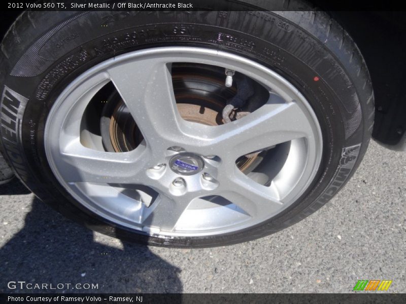 Silver Metallic / Off Black/Anthracite Black 2012 Volvo S60 T5