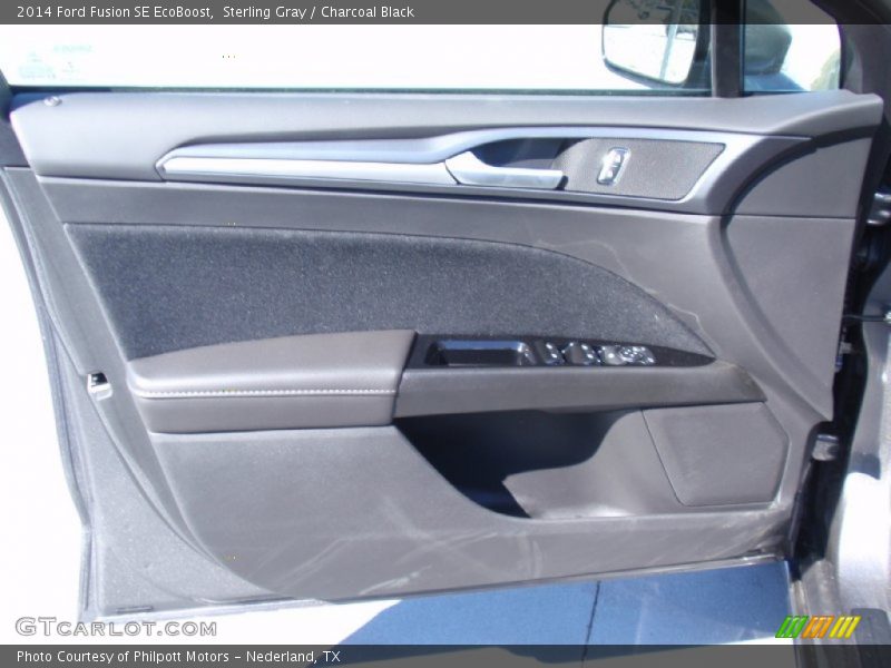 Sterling Gray / Charcoal Black 2014 Ford Fusion SE EcoBoost