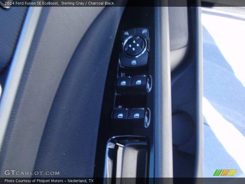 Sterling Gray / Charcoal Black 2014 Ford Fusion SE EcoBoost