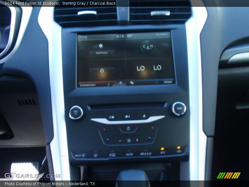 Sterling Gray / Charcoal Black 2014 Ford Fusion SE EcoBoost