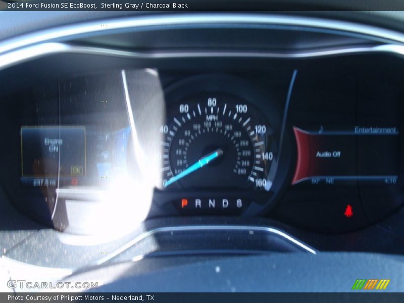 Sterling Gray / Charcoal Black 2014 Ford Fusion SE EcoBoost