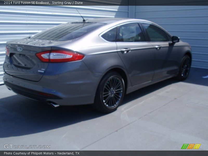Sterling Gray / Dune 2014 Ford Fusion SE EcoBoost