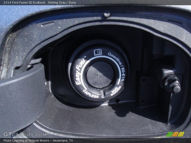 Sterling Gray / Dune 2014 Ford Fusion SE EcoBoost