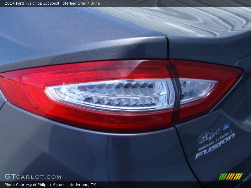 Sterling Gray / Dune 2014 Ford Fusion SE EcoBoost
