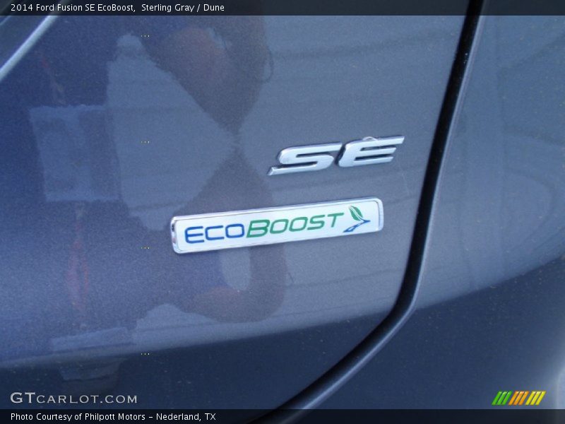 Sterling Gray / Dune 2014 Ford Fusion SE EcoBoost