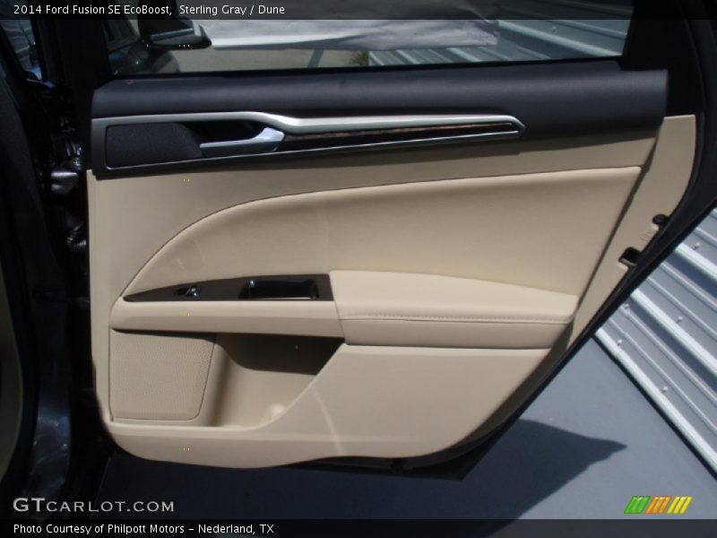 Sterling Gray / Dune 2014 Ford Fusion SE EcoBoost