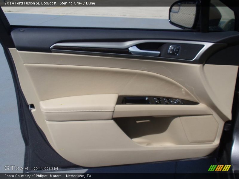 Sterling Gray / Dune 2014 Ford Fusion SE EcoBoost