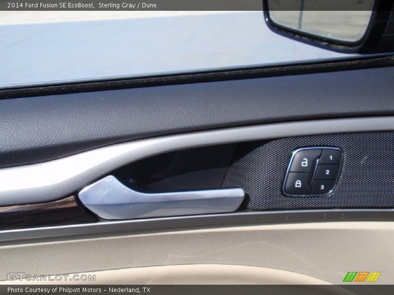 Sterling Gray / Dune 2014 Ford Fusion SE EcoBoost