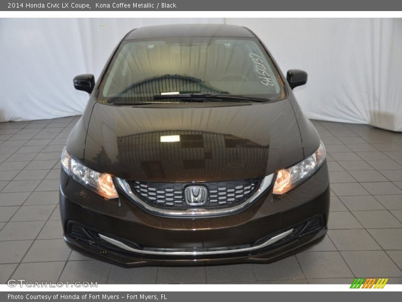 Kona Coffee Metallic / Black 2014 Honda Civic LX Coupe