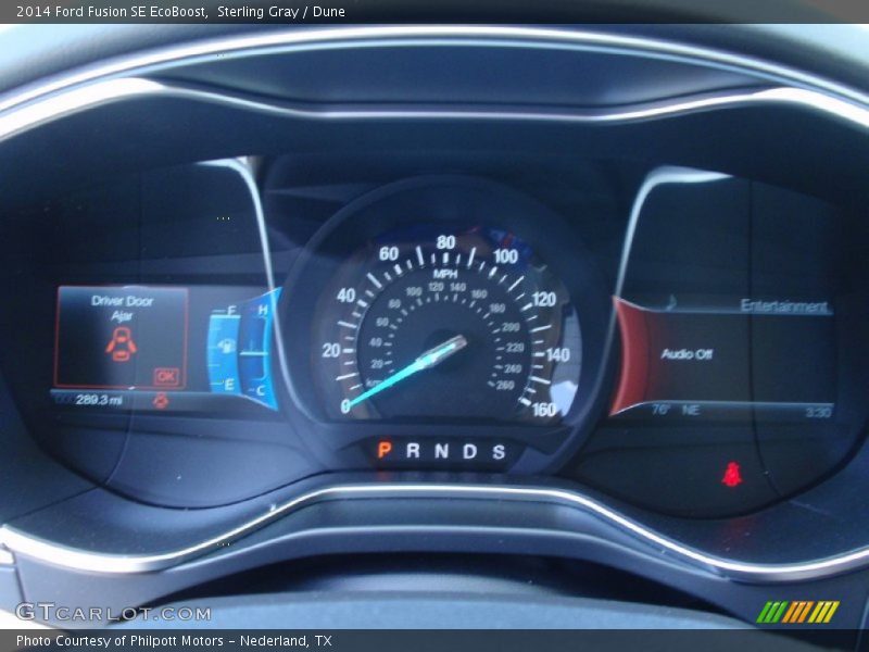 Sterling Gray / Dune 2014 Ford Fusion SE EcoBoost