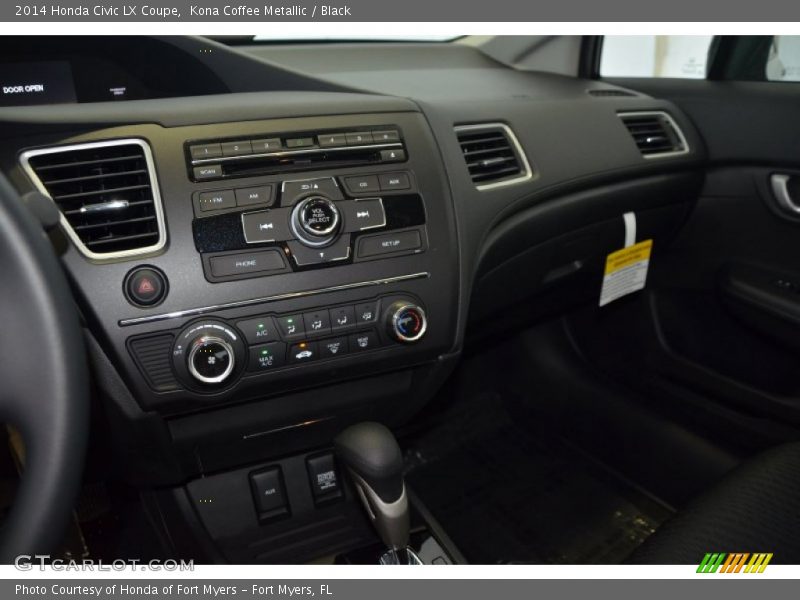 Kona Coffee Metallic / Black 2014 Honda Civic LX Coupe