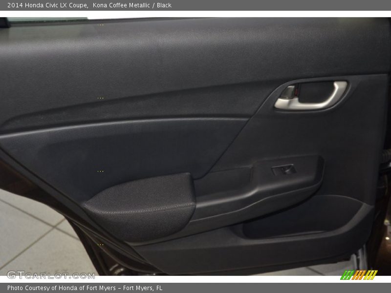 Kona Coffee Metallic / Black 2014 Honda Civic LX Coupe