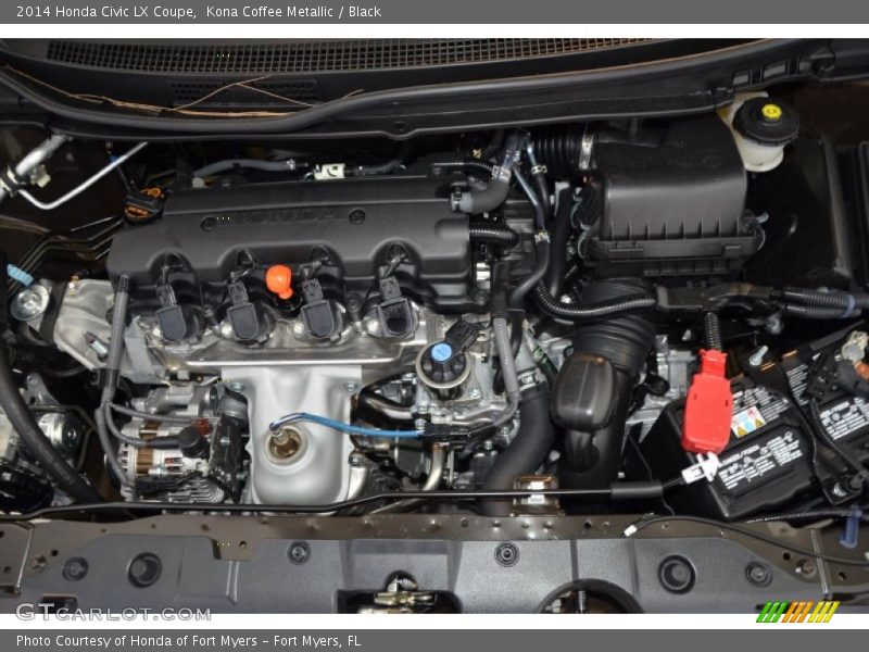 Kona Coffee Metallic / Black 2014 Honda Civic LX Coupe
