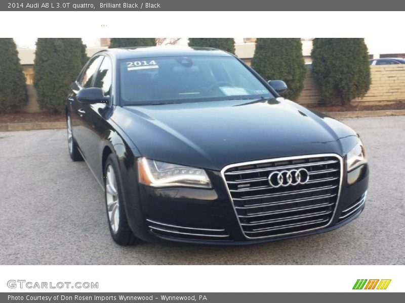 Brilliant Black / Black 2014 Audi A8 L 3.0T quattro