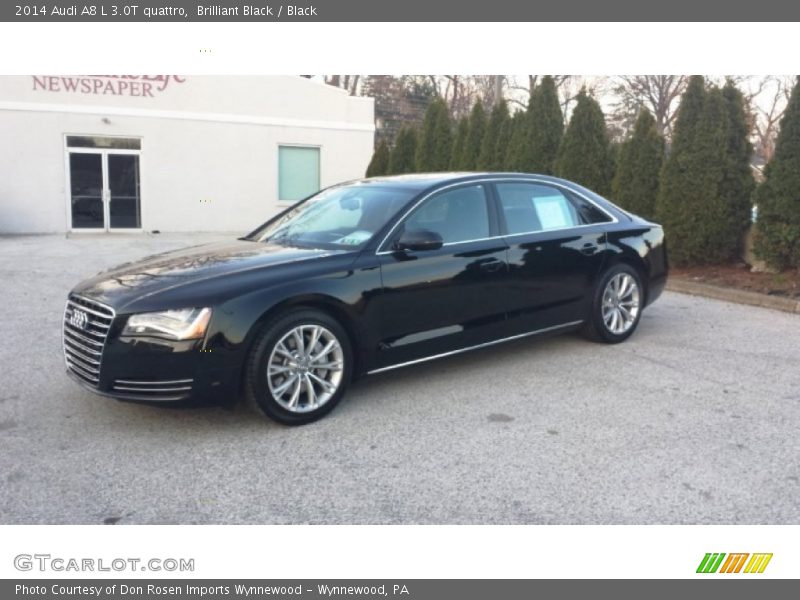 Brilliant Black / Black 2014 Audi A8 L 3.0T quattro