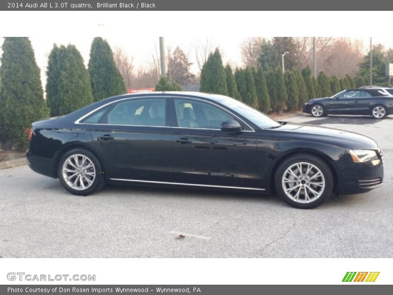 Brilliant Black / Black 2014 Audi A8 L 3.0T quattro