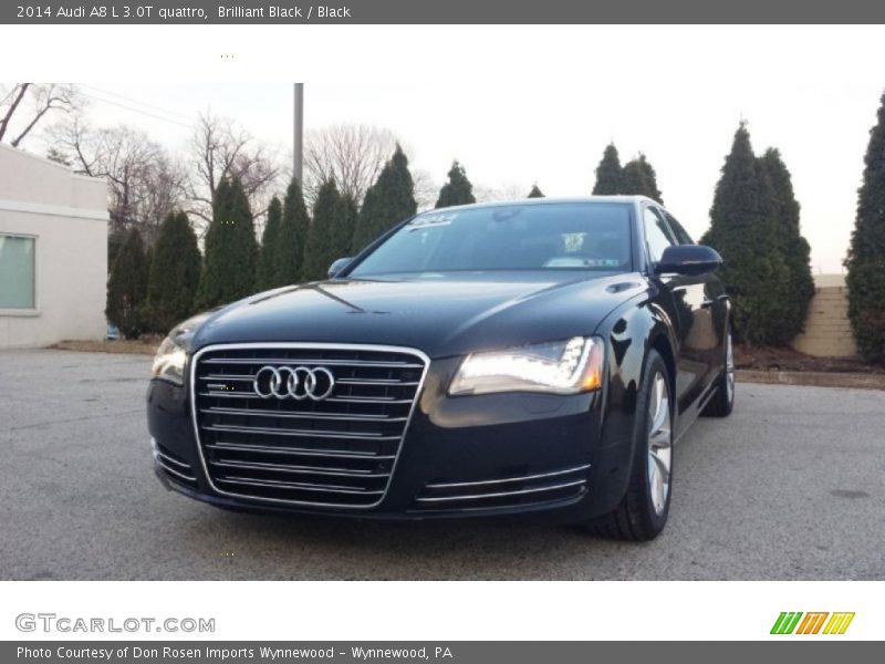 Brilliant Black / Black 2014 Audi A8 L 3.0T quattro