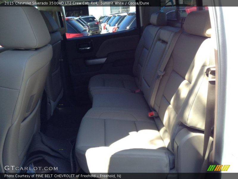 Summit White / Cocoa/Dune 2015 Chevrolet Silverado 3500HD LTZ Crew Cab 4x4