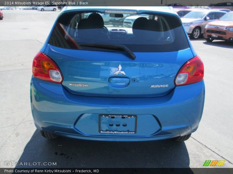 Sapphire Blue / Black 2014 Mitsubishi Mirage ES