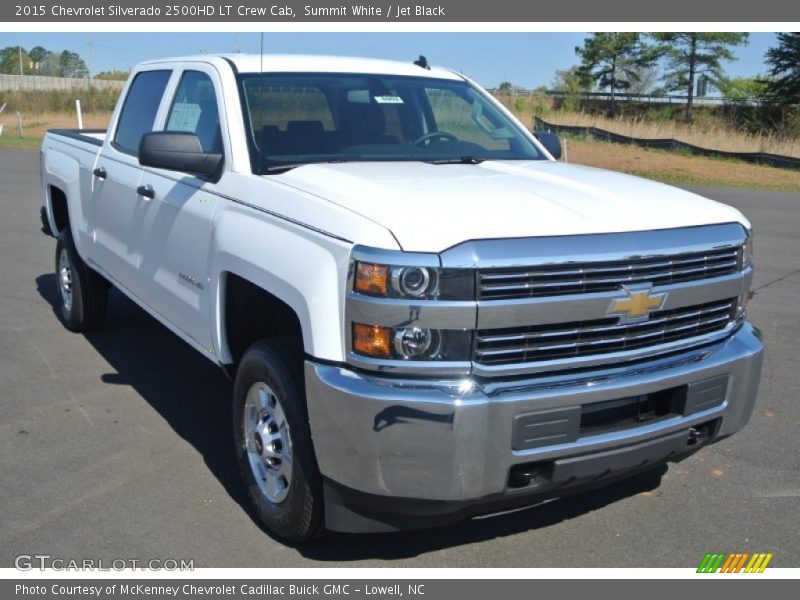 Summit White / Jet Black 2015 Chevrolet Silverado 2500HD LT Crew Cab