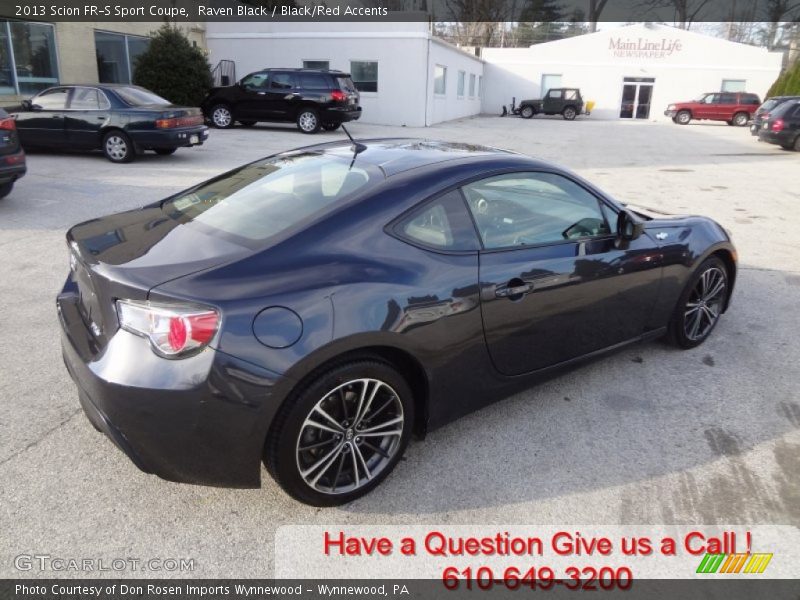 Raven Black / Black/Red Accents 2013 Scion FR-S Sport Coupe