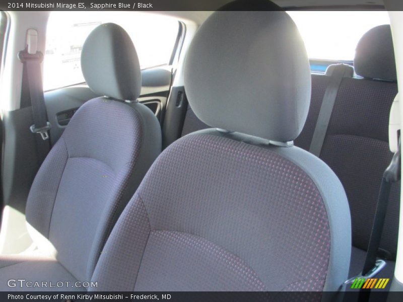 Sapphire Blue / Black 2014 Mitsubishi Mirage ES