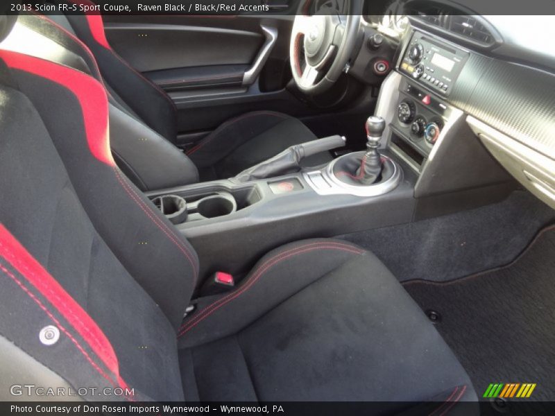 Raven Black / Black/Red Accents 2013 Scion FR-S Sport Coupe