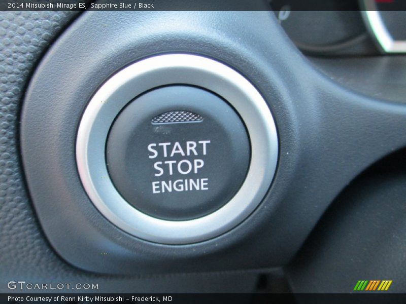 Sapphire Blue / Black 2014 Mitsubishi Mirage ES