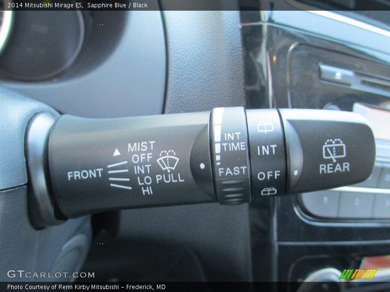 Sapphire Blue / Black 2014 Mitsubishi Mirage ES