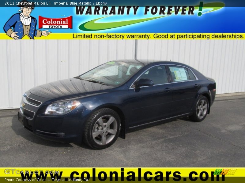 Imperial Blue Metallic / Ebony 2011 Chevrolet Malibu LT