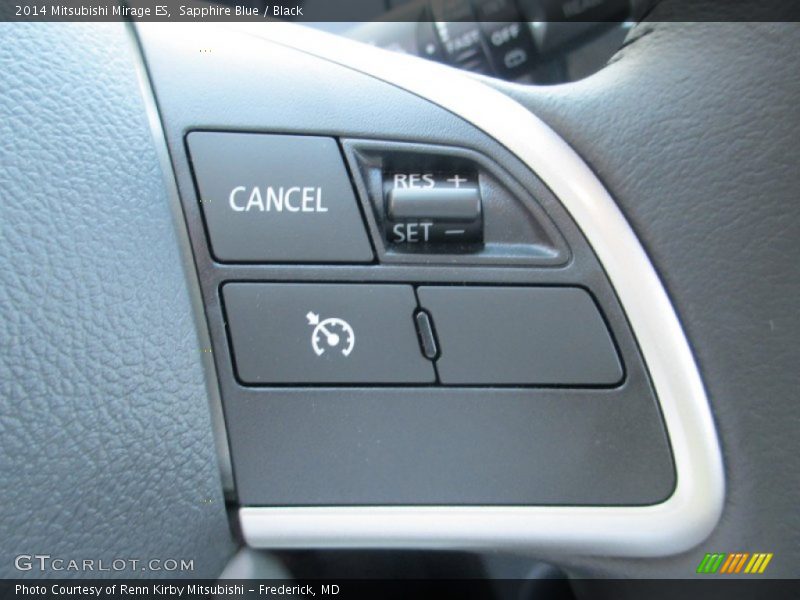 Sapphire Blue / Black 2014 Mitsubishi Mirage ES
