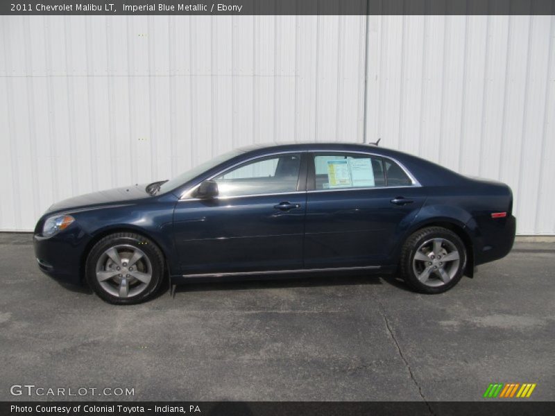 Imperial Blue Metallic / Ebony 2011 Chevrolet Malibu LT