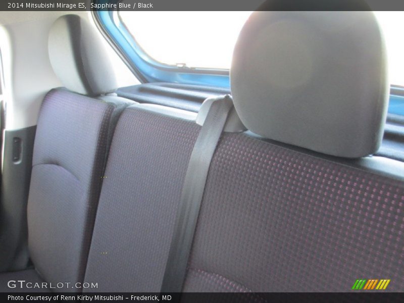 Sapphire Blue / Black 2014 Mitsubishi Mirage ES