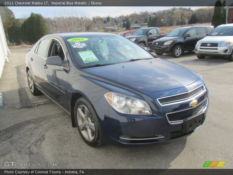 Imperial Blue Metallic / Ebony 2011 Chevrolet Malibu LT