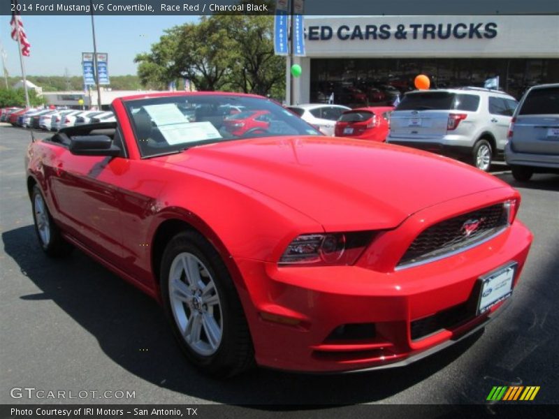 Race Red / Charcoal Black 2014 Ford Mustang V6 Convertible