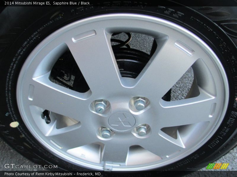 Sapphire Blue / Black 2014 Mitsubishi Mirage ES