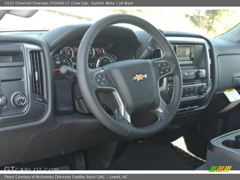 Summit White / Jet Black 2015 Chevrolet Silverado 2500HD LT Crew Cab