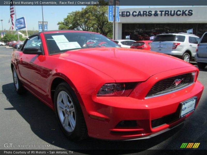 Race Red / Charcoal Black 2014 Ford Mustang V6 Convertible