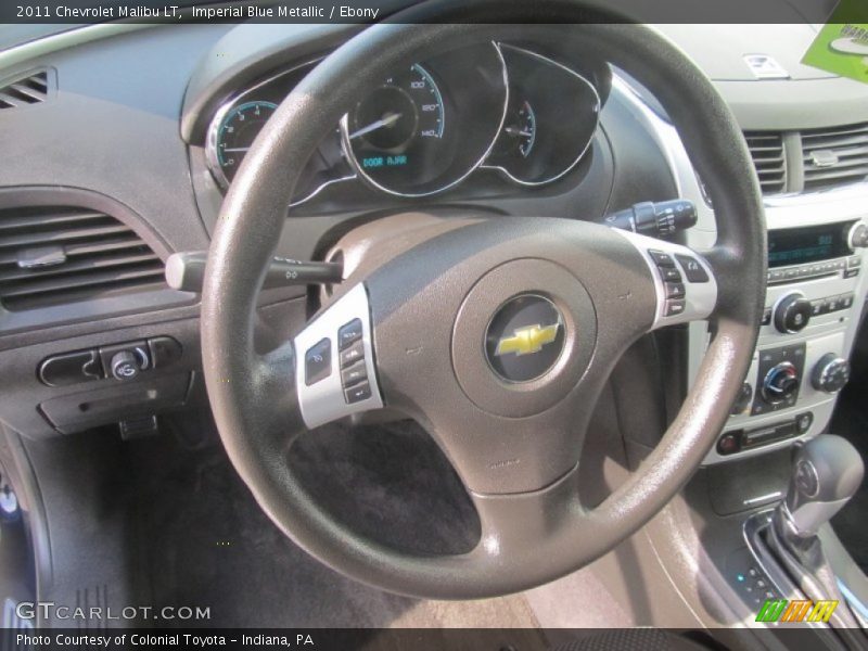 Imperial Blue Metallic / Ebony 2011 Chevrolet Malibu LT