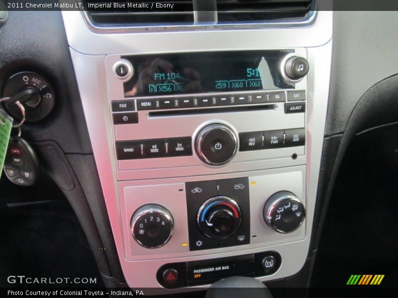 Imperial Blue Metallic / Ebony 2011 Chevrolet Malibu LT