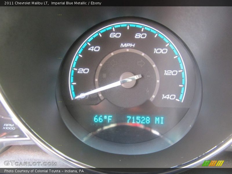 Imperial Blue Metallic / Ebony 2011 Chevrolet Malibu LT