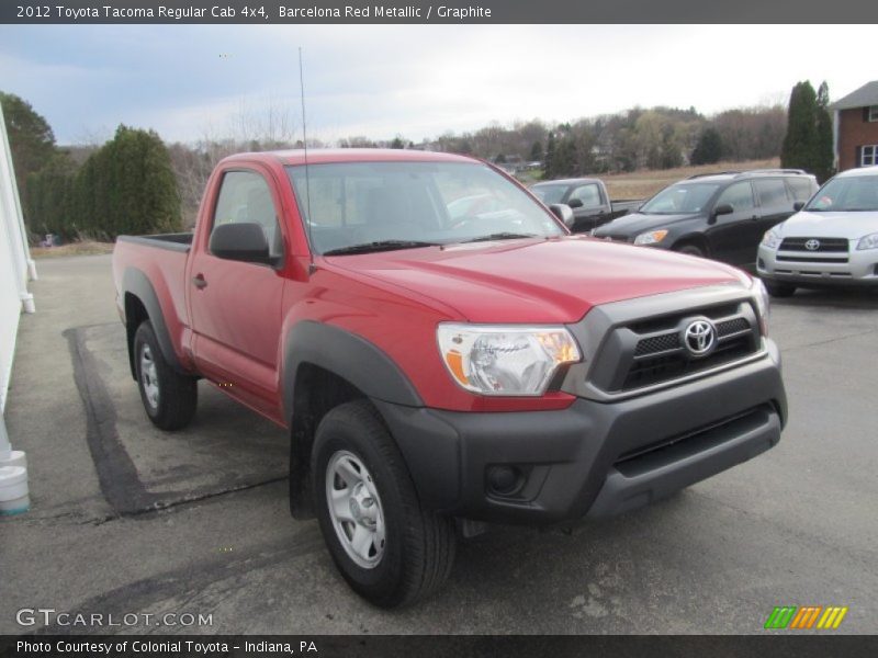 Barcelona Red Metallic / Graphite 2012 Toyota Tacoma Regular Cab 4x4