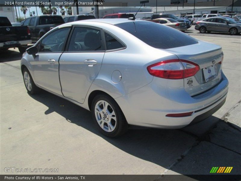 Ingot Silver / Charcoal Black 2014 Ford Fiesta SE Sedan